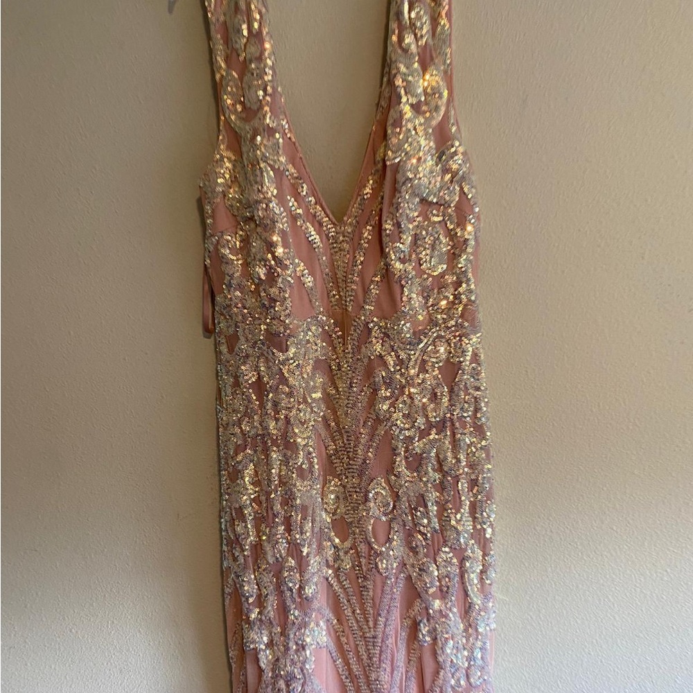 Style & Co. Cream Backless Dress